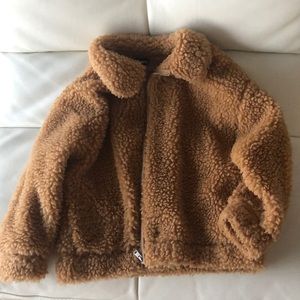 BARELY WORN Express XS teddy coat